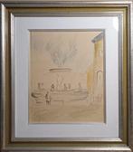 Giuseppe Cesetti (1902-1990) - Paese italiano, Antiek en Kunst, Kunst | Schilderijen | Modern