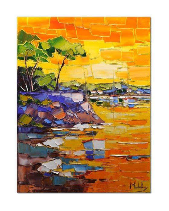 Caroline Mandrafina - Pfleger  Plage de la Ciotat, Antiek en Kunst, Kunst | Designobjecten