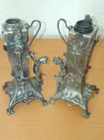 WMF - A.S. - Kaarsenhouder WMF als (2) - Zinklegering, Tin -