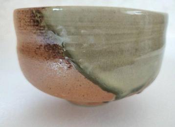 Chawan - Aardewerk - Matcha theeceremonie, met inscriptie
