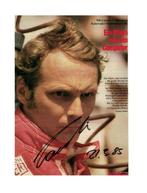 Ferrari - Niki Lauda - 1985 - Ondertekende A4-foto (Kicker), Verzamelen, Nieuw