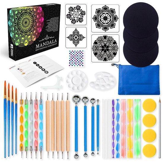2dekans | Happy Goods Mandala Dotting Tools - Nagelart, Kinderen en Baby's, Speelgoed | Educatief en Creatief, Ophalen of Verzenden