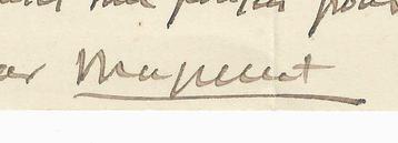 Jules Massenet - Lettre autographe signée au sujet de