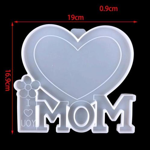 Siliconenmal Fotolijstje Love Mom voor Epoxy Resin, Hobby & Loisirs créatifs, Bricolage