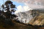Albert de Meuron (1823-1897) - Mountain landscape with