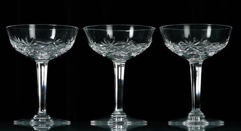 Prachtig lot van 6 antieke kristallen Val Saint Lambert, Antiek en Kunst, Antiek | Meubels | Tafels