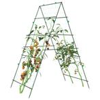 vidaXL Plantenklimrekken 4 st A-frame staal, Tuin en Terras, Verzenden, Nieuw