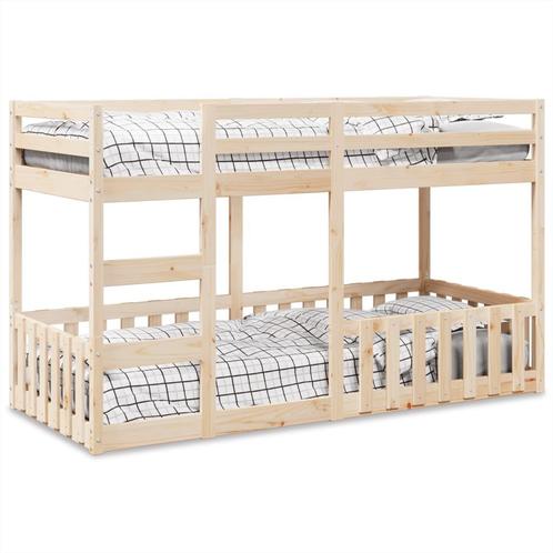 vidaXL Stapelbed massief grenenhout 90x200 cm, Huis en Inrichting, Slaapkamer | Bedden, Nieuw, Verzenden
