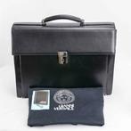 Gianni Versace - Black Leather Briefcase - Aktetas