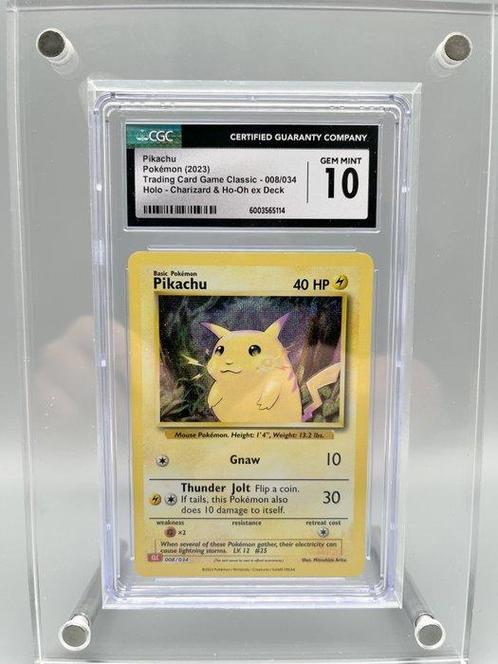 The Pokémon Company Graded card - Pikachu Holo - CGC 10, Hobby en Vrije tijd, Verzamelkaartspellen | Pokémon