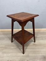 Art Deco eikenhouten plantentafel met onderblad -, Antiek en Kunst