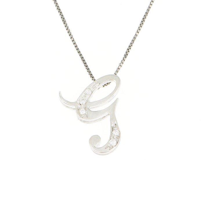 Zonder Minimumprijs - Halsketting - 18 karaat Witgoud, Handtassen en Accessoires, Kettingen