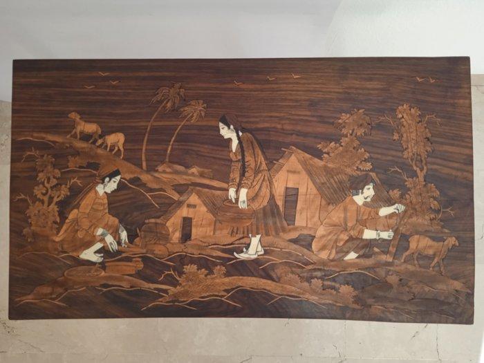 Bijzettafel - Esdoorn, Walnoot, Ash, Mahonie - Landelijk, Antiek en Kunst, Kunst | Designobjecten