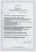 Kurland 1945 - Kurlands snelbrief met halvering - attest -, Gestempeld