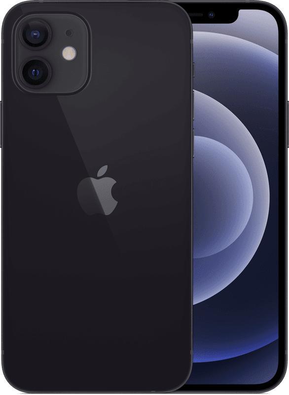 nieuwstaat Apple iPhone 12 64GB zwart + nieuwe accu 100% +, Telecommunicatie, Mobiele telefoons | Apple iPhone, Zo goed als nieuw