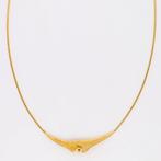 Collier - 14 carats Or jaune Diamant (Naturelle)