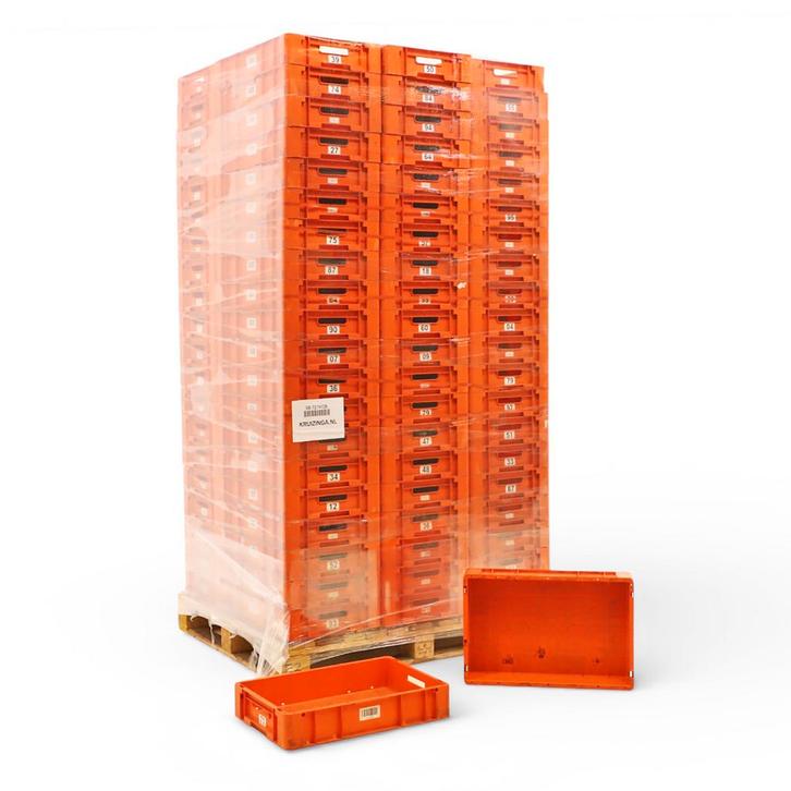 Gebruikte Euronorm stapelbakken alle wanden gesloten + open, Doe-het-zelf en Bouw, Kratten en Dozen, Gebruikt, Ophalen of Verzenden