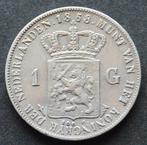 Nederland. Willem III (1849-1890). 1 Gulden 1858  (Zonder, Postzegels en Munten