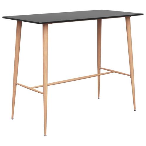 vidaXL Bartafel 120x60x105 cm zwart, Huis en Inrichting, Tafels | Eettafels, Nieuw, Verzenden