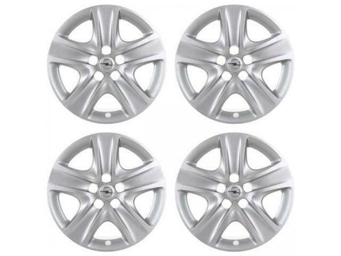 4x ORIGINELE GM Opel Wielkap Wielkap ZILVER 17 Inch ASTRA J, Auto-onderdelen, Banden en Velgen, Ophalen of Verzenden