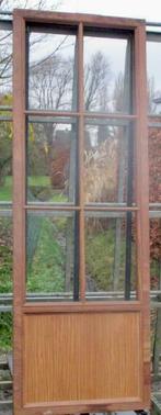 afrormosia houten raam , chassis , venster 81 x 235, Nieuw, Raamkozijn, Ophalen of Verzenden, 75 tot 150 cm