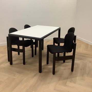 Tweedehands Vintage THONET Flex eetkamerset, tafel met 4 beschikbaar voor biedingen