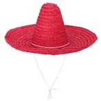 Rode Sombrero 49cm, Hobby en Vrije tijd, Feestartikelen, Nieuw, Verzenden