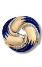 Broche - 18 carats Or jaune, Étonnant broche en or 18, Handtassen en Accessoires
