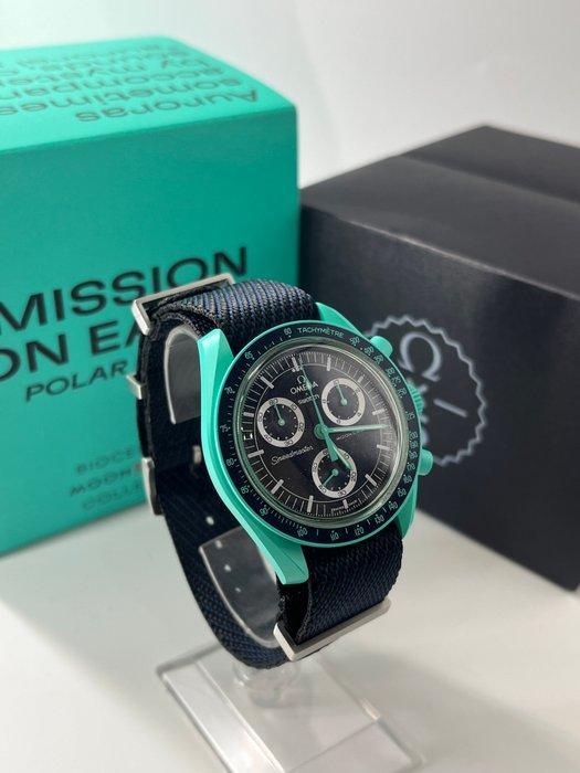 Omega x Swatch - MoonSwatch “Mission on Earth – Polar, Handtassen en Accessoires, Horloges | Heren