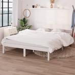 vidaXL Bedframe massief grenenhout wit 140x200 cm, Huis en Inrichting, Slaapkamer | Bedden, Verzenden, Nieuw