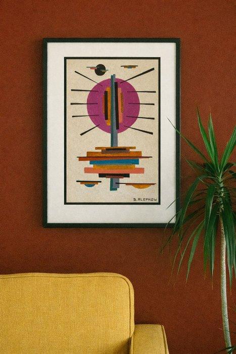 Boris Alepkow (XIX-XX) - Suprématisme Avant Garde Russe, Antiek en Kunst, Kunst | Schilderijen | Modern