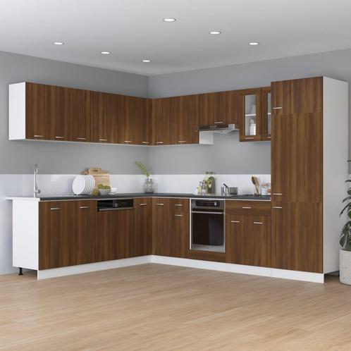 vidaXL Onderkast met lade Lyon 60x46x81,5 cm bruin, Huis en Inrichting, Kasten | Overige, Nieuw, Verzenden