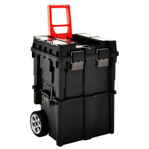 vidaXL Gereedschapstrolley met handvat 46x36x41 cm, Doe-het-zelf en Bouw, Gereedschapskisten, Nieuw, Verzenden