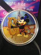 Niue. 2 Dollars 2017 Disney Mickey Mouse Steamboat Willie, Postzegels en Munten