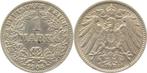 Duitsland 1 Mark Kaiserreich 1904 J fast vorzueglich zilver, Verzenden, België