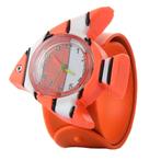 Fako® - Kinderhorloge - Slap On Mini - Maanvis - Oranje, Verzenden, Nieuw