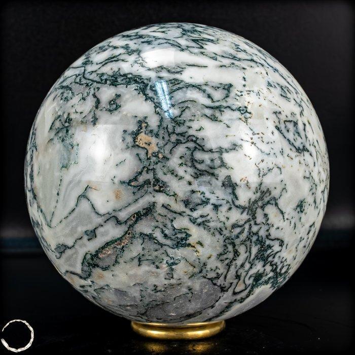 Zeldzaam Natuurlijk Artistieke Mos - Agate Sphere, Brazilië-, Collections, Minéraux & Fossiles