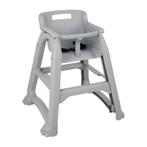 Stapelbare PP grijze kinderstoel | Zithoogte 49cm |, Verzenden, Nieuw in verpakking