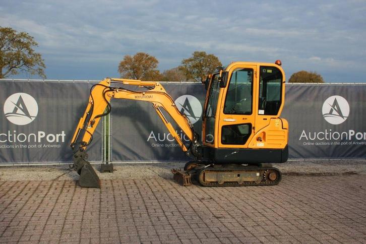 Veiling: Minigraver Hyundai Robex 18-9 Diesel 13.6kW 2019, Zakelijke goederen, Machines en Bouw | Kranen en Graafmachines, Ophalen