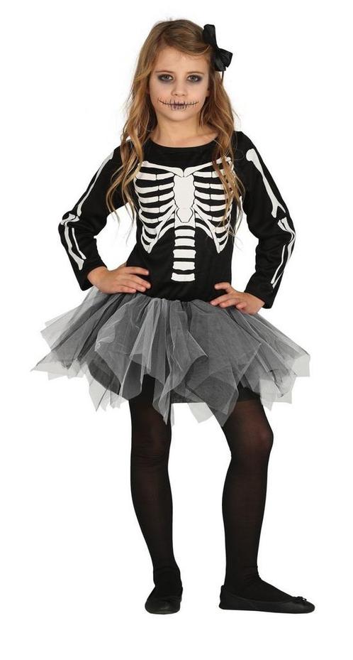 Skelet Halloween Kostuum Meisje tutu, Hobby & Loisirs créatifs, Articles de fête, Envoi