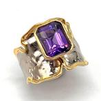 Zonder Minimumprijs - Ring Zilver Amethist - 7ct, Nieuw