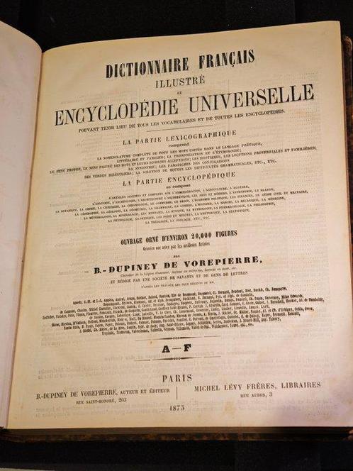 Dupiney De Vorepierre - Dictionnaire francais illustre et, Antiek en Kunst, Antiek | Boeken en Manuscripten