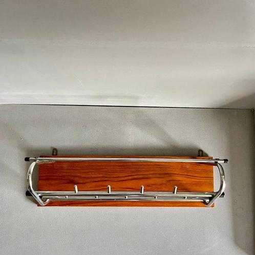 Kapstok - Hout, Metaal, Verchroomd, Antiek en Kunst, Kunst | Designobjecten