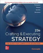 ISE Crafting and Executing Strategy: Concepts 9781264370597, Verzenden, Gelezen, Arthur Thompson