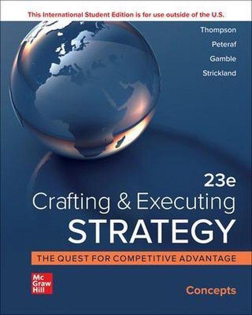 ISE Crafting and Executing Strategy: Concepts 9781264370597, Boeken, Taal | Engels, Gelezen, Verzenden