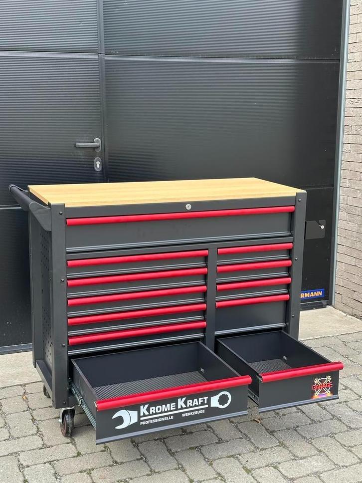 BLACK FRIDAY Gereedschapswagen 12 LADEN LAATSTE stuks!!, Doe-het-zelf en Bouw, Gereedschapskisten, Nieuw, Gevuld, Ophalen