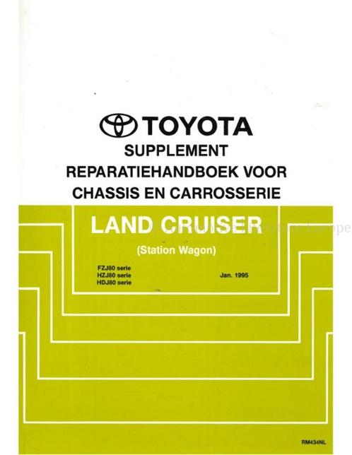 1995 TOYOTA LANDCRUISER STATION WAGON CHASSIS & CARROSSERIE, Autos : Divers, Modes d'emploi & Notices d'utilisation