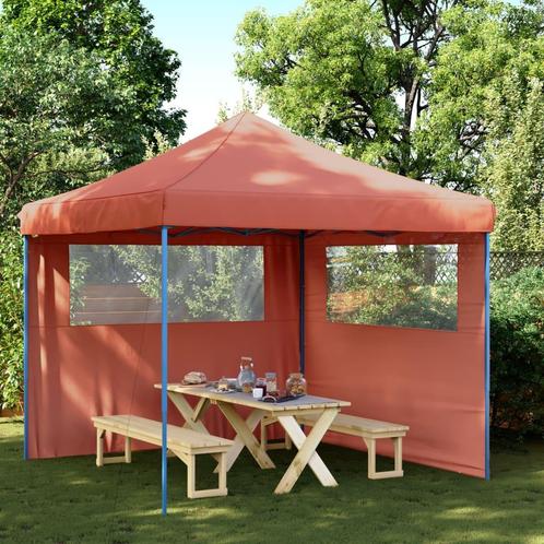 vidaXL Partytent inklapbaar pop-up met 2 zijwanden, Tuin en Terras, Partytenten, Nieuw, Verzenden