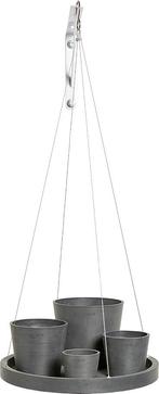 NIEUW - ECOPOTS onderschotel hangend - grijs Ø 36 cm, Verzenden