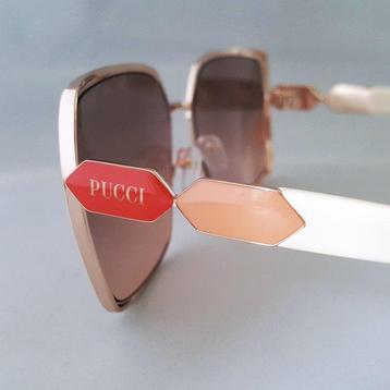 Emilio Pucci - Special - Gold - White Rose - New - Lunettes